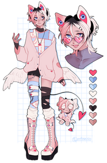 full design + headshot n 'chibi'